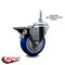 Service Caster 4 Inch Blue Polyurethane 12 MM Threaded Stem Caster with Brake SCC-TS20S414-PPUB-BLUE-PLB-M1215 - alternate 2
